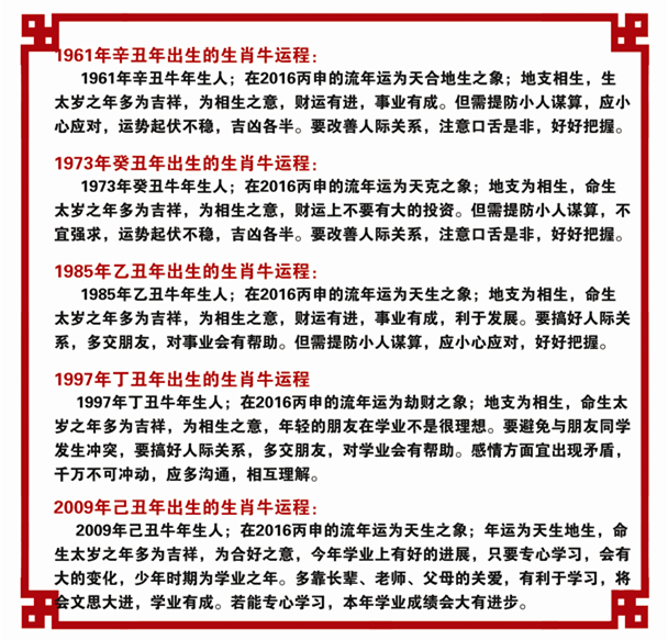 生肖牛2016年运势 生肖牛2016年运势