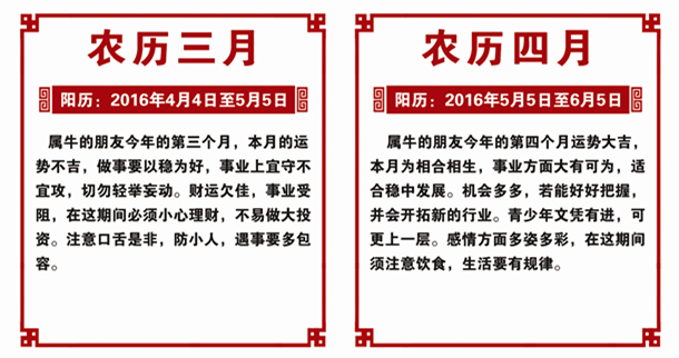属牛的人2016年运势 属牛的人2016年运势