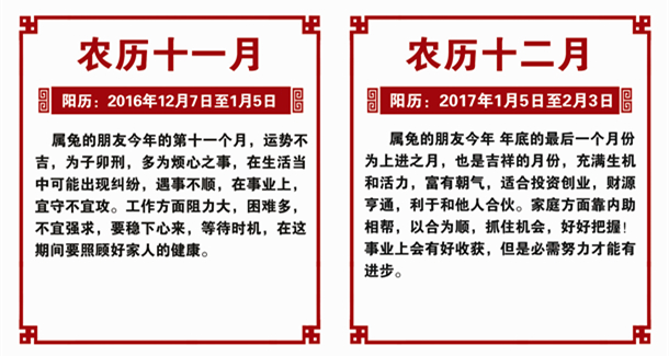 生肖兔2016年运势 生肖兔2016年运势