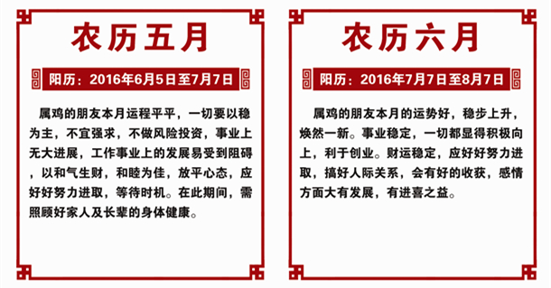 生肖鸡2016年运势 生肖鸡2016年运势