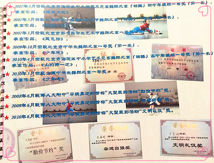 史童绯改名后所获荣誉 史童绯改名后所获荣誉